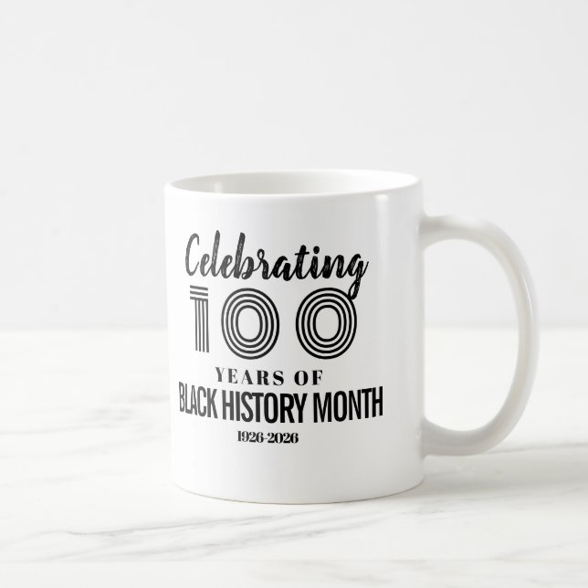 Caneca De Café Celebrating 100 Years Of Black History Month (Direita)