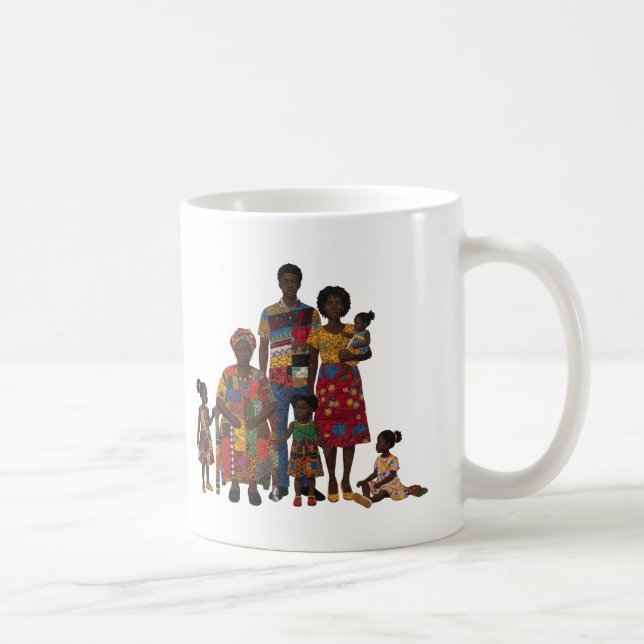 Caneca De Café Celebrating Black Family Coffee Mug (Direita)