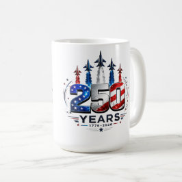 Caneca De Café Celebre EUA 250 Anos 