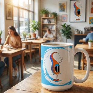 Caneca De Café Celebre Todos os Dias Colorido Cartoon