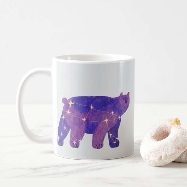 Caneca De Café Celestial Bear Whimsical Mug (Com Donut)