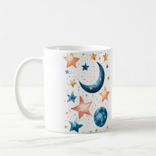 Caneca De Café Celestial Dreams Watercolor