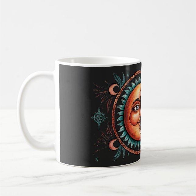 Caneca De Café Celestial Fusion Boho Mug por NocVeil (Esquerda)