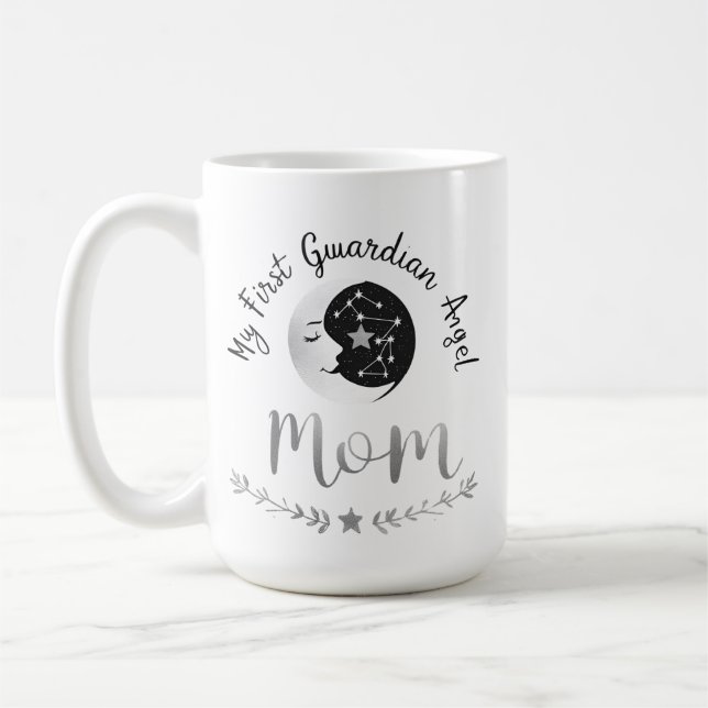 Caneca De Café Celestial Guardian Mãe | Lua e Primeira Arte de Jo (Esquerda)