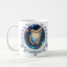 Caneca De Café Celestial Harp of the Moonbound Skies. 
