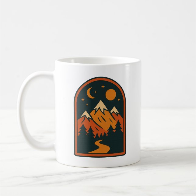 Caneca De Café Celestial Landscape Classic Mug (Esquerda)