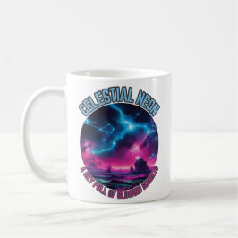 Caneca De Café Celestial Neon - Um cheio do céu com segredos bril