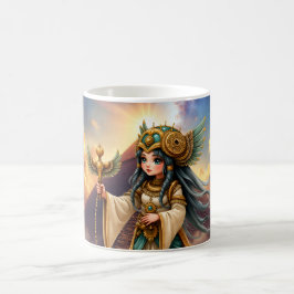 Caneca De Café Celestial Priestess of the Golden Pyramid.