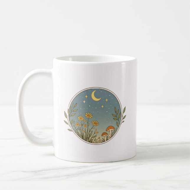 Caneca De Café Celestial Wildflower Scene  (Esquerda)