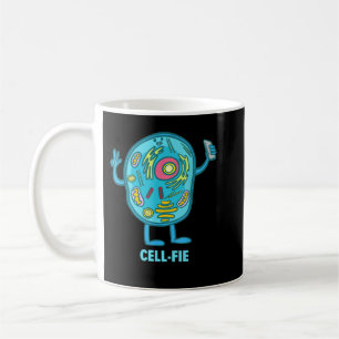 Caneca De Café Cell Fie Funny Cell Selfie Science Biology Profess