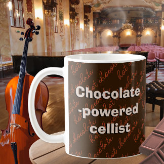 Caneca De Café Cellist Cello Player de chocolate