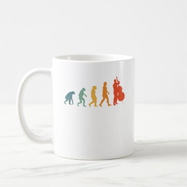Caneca De Café Cello Evolution Retro Orchestra Player (Esquerda)