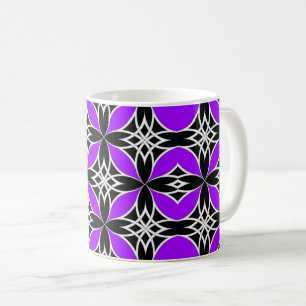 Caneca De Café Celta Espelhado ( Flutterby Roxo )