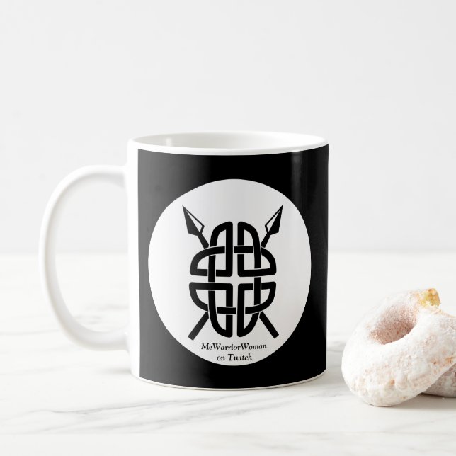 Caneca De Café Celtic Shield, MeWarriorWoman no Twitch (Com Donut)
