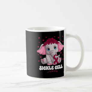 Caneca De Café Célula Falsa do Sobrevivente do Guerreiro Burgundy