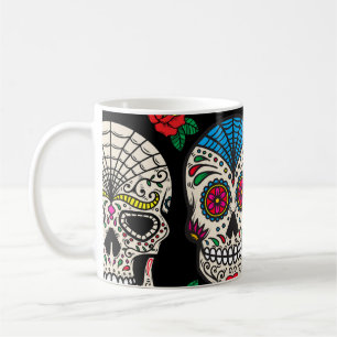 Caneca De Café Células e Rosas mexicanos: Design de Vintage