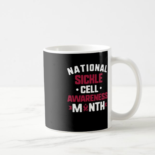 Caneca De Café Células Falsiformes Nacionais Mês de Consciência B (Direita)