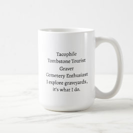 Caneca De Café Cemetery Lover Mug