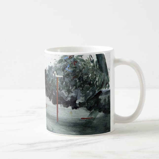 Caneca De Café Cemitério 2013 de Ohlsdorf da caixa de pássaro (Direita)