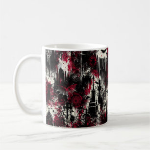 Caneca De Café Cemitério Gótico Mug