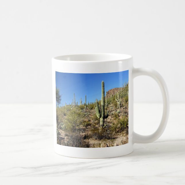 Caneca De Café Cena 03 do deserto de Sonoran (Direita)
