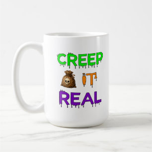 Caneca De Café Cena Assustadora de Halloween para Fãs 👻