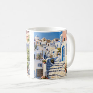 Caneca De Café Cena da Grécia Santorini