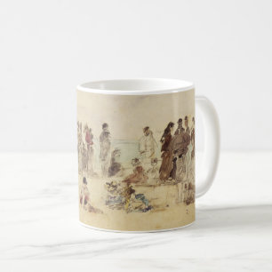 Caneca De Café Cena da praia