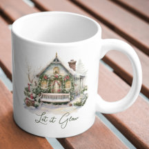 Cena de Inverno de Ano Novo Personalizada Neve Ver