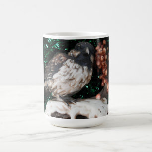 Caneca De Café Cena de inverno de Pássaro de Mug