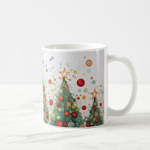 Caneca De Café Cena de inverno de Snowy Pine