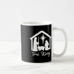 Caneca De Café Cena de Natal Religiosa Cristã Verdadeira