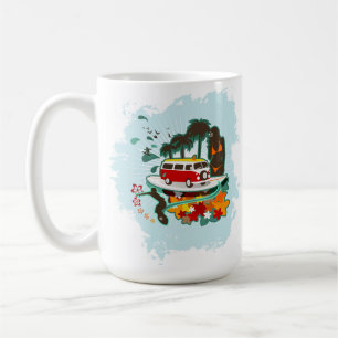 Caneca De Café Cena de praia tropical