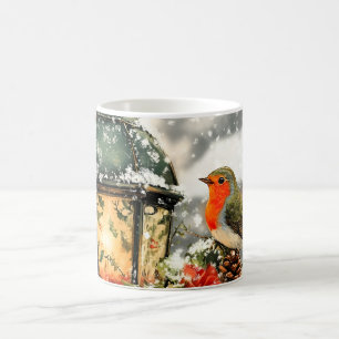 Caneca De Café Cena de Wonderland de inverno Festivo