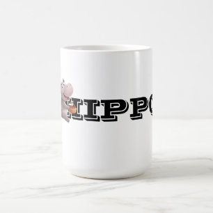 Caneca De Café Cena Divertida do Hippo