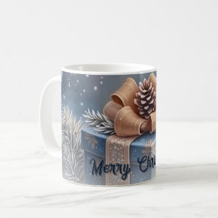 Caneca De Café Cena Mágica de Natal Presente de Inverno