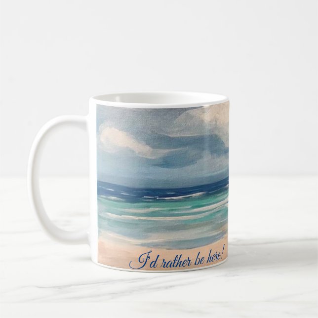 Caneca De Café Cena Oceânica (Esquerda)