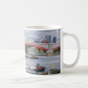 Caneca De Café Cena ocupada em Blackfriars 2005