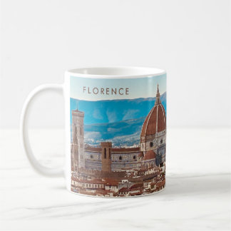 Caneca De Café Cenário Florença Itália Horizonte