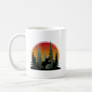 Caneca De Café Cenário Natural do Elefante ao Pôr do Sol