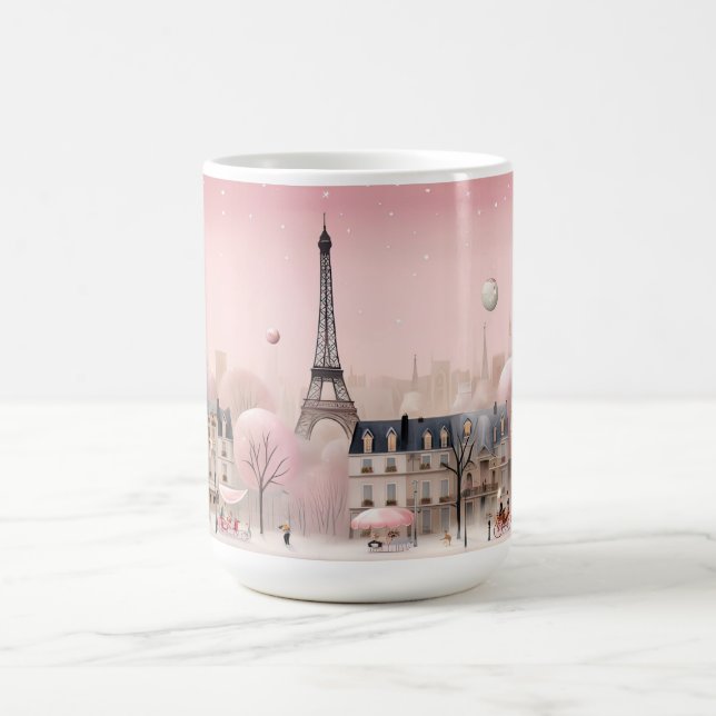 Caneca De Café Cenário Romântico de Paris (Centro)