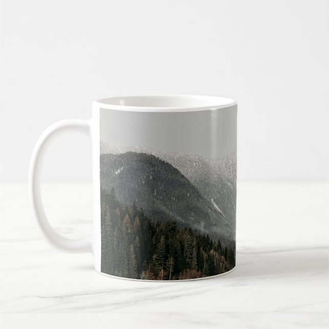 CANECA DE CAFÉ CENÁRIOS DE ÁRVORES E MONTANHA (Esquerda)
