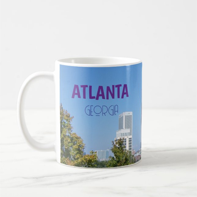 Caneca de Café Cênica de Atlanta Geórgia como Lemb (Esquerda)