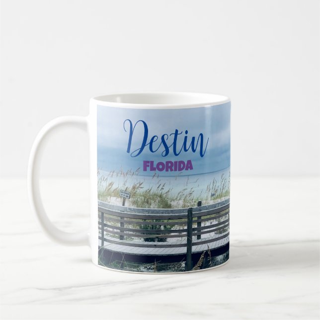 Caneca de café cênica de Destin Flórida (Esquerda)