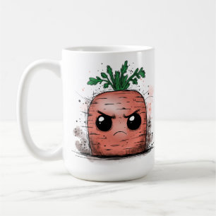 Caneca De Café Cenoura Mal-humorada