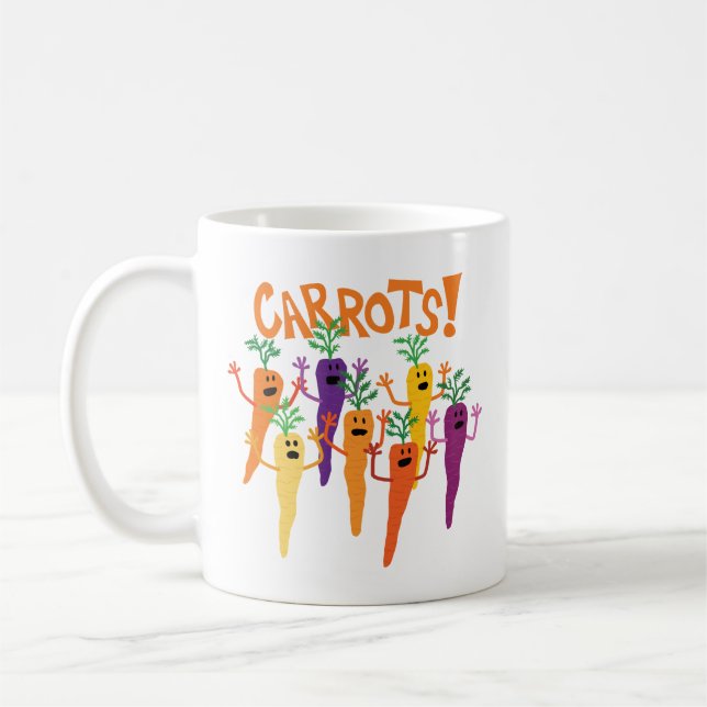 Caneca De Café Cenouras! (Esquerda)