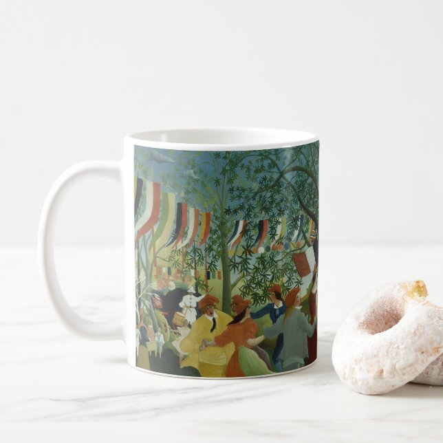 Caneca De Café Centenário da Independência por Henri Rousseau (Com Donut)