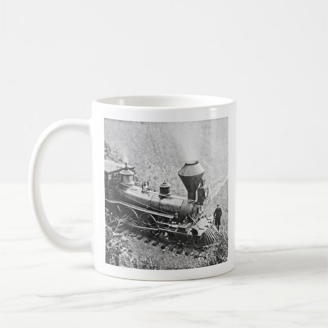 Caneca De Café Central Pacific Railroad Cape Horn California (Esquerda)