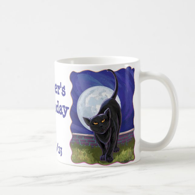 Caneca De Café Centro de Festas de Gatos Negros (Direita)