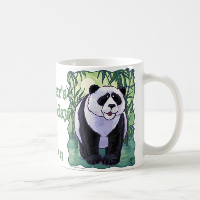 Caneca De Café Centro do Partido do Urso de Panda (Direita)